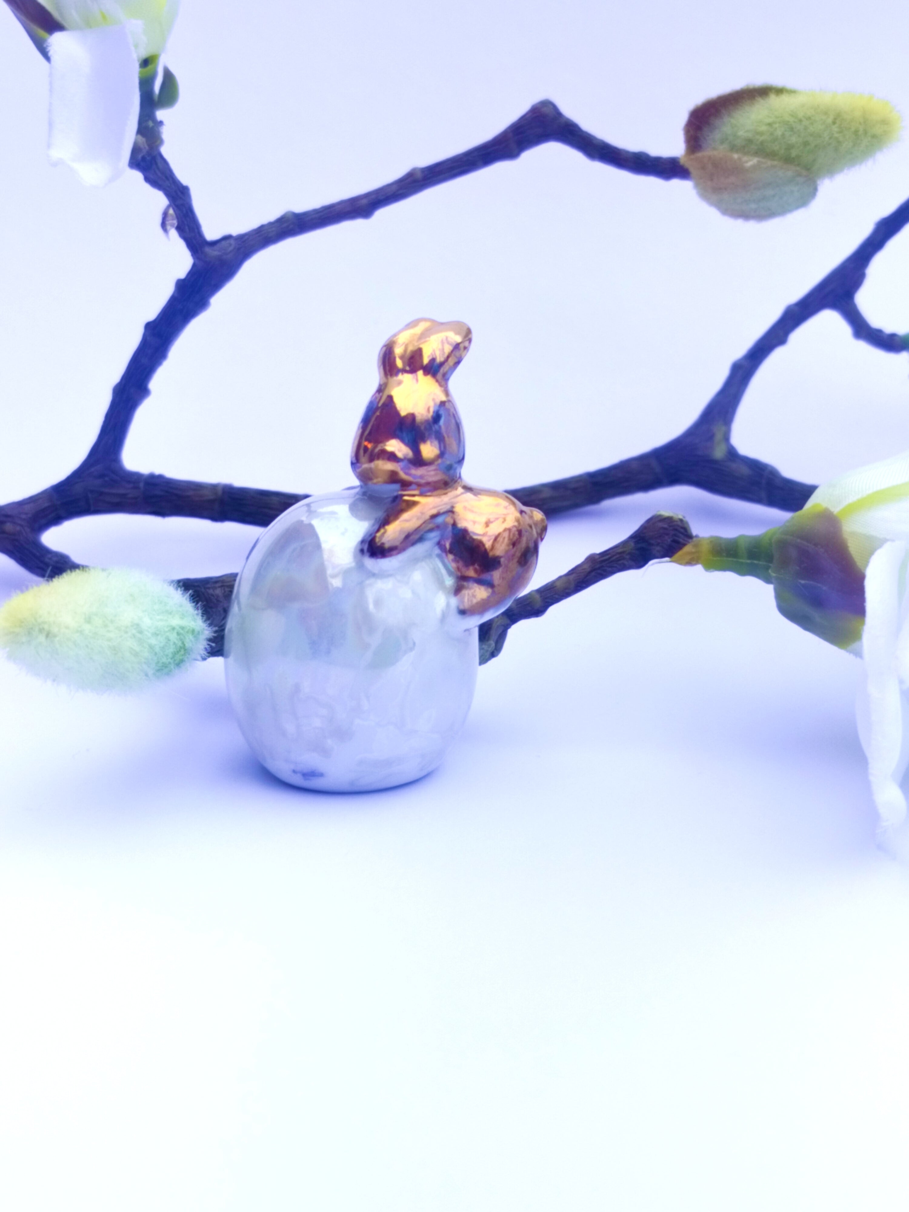 Mini påskhare på ägg